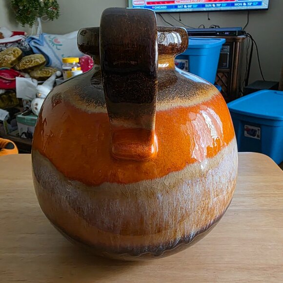 VINTAGE SCHEURICH KERAMIK WEST GERMAN POTTERY JUG 484-21 FAT LAVA ERA - Picture 3 of 7